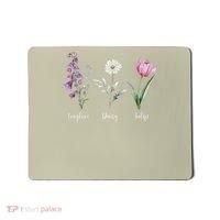 Subtle Floral Anti Trump Flowers Foxglove Daisy Tulip Funny Mousepad thumb 0