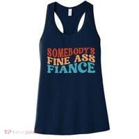 Somebody's Fine Ass Fiance Funny Mom Saying Retro Groovy Women's Tank Top thumb 0
