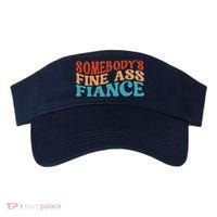 Somebody's Fine Ass Fiance Funny Mom Saying Retro Groovy Visor thumb 0