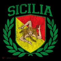 Sicilia Flag And Shield With Trinacria Sicily Gift Women's Hoodie thumb 2