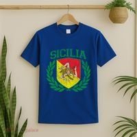 Sicilia Flag And Shield With Trinacria Sicily Gift T-Shirt thumb 2