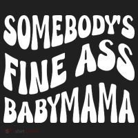 Somebodys Fine Ass Baby Mama Cute Golf Towel thumb 3