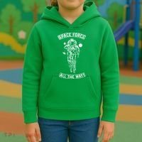 Space Force All The Way Kids Hoodie thumb 3