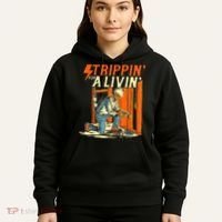 Stripping For A Living Electrician Work Electrical Worker Hoodie thumb 5