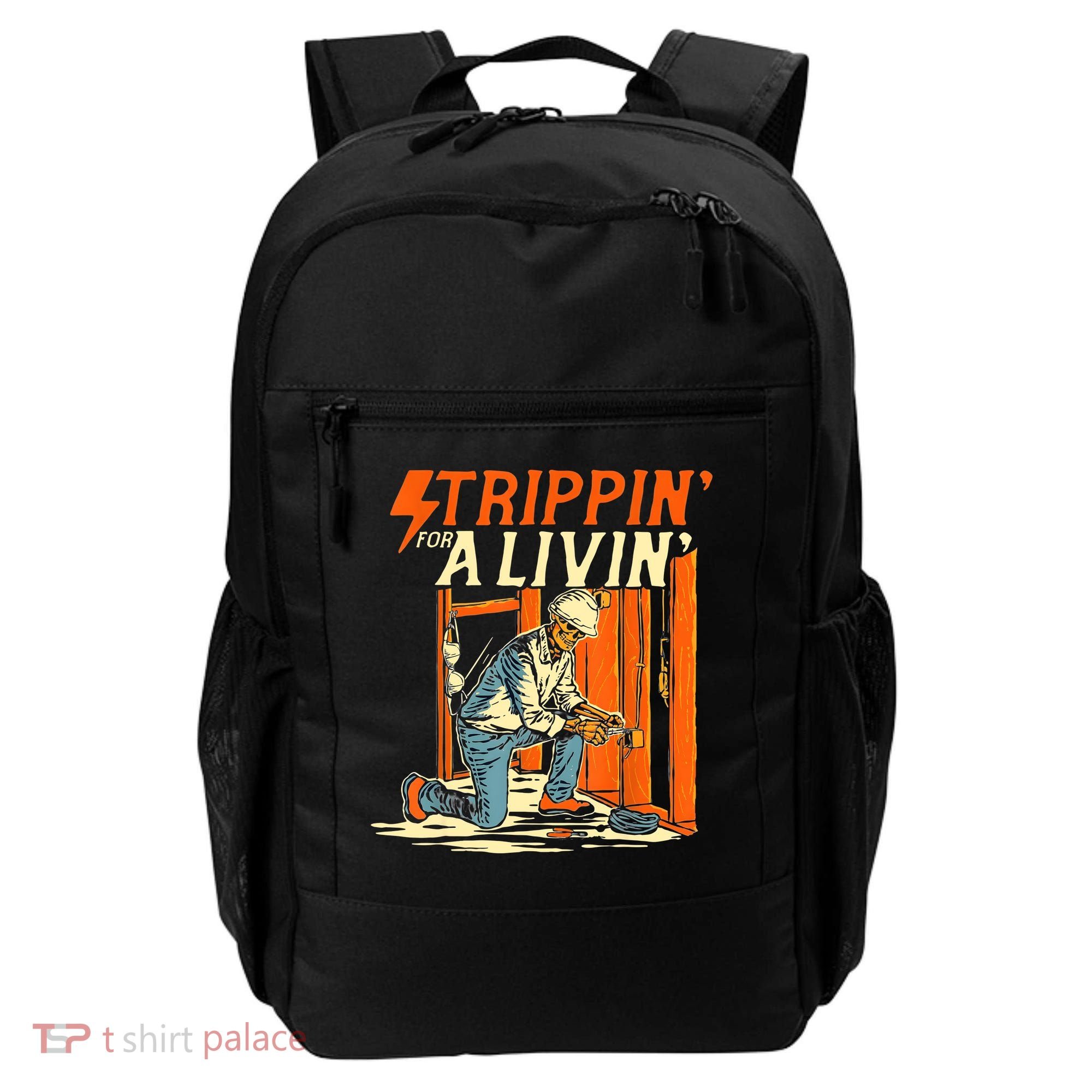 Stripping For A Living Electrician Work Electrical Worker Backpack