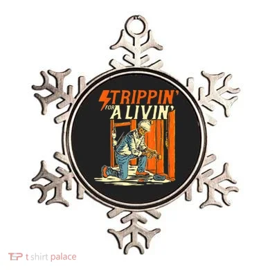 Stripping For A Living Electrician Work Electrical Worker Ornament