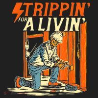 Stripping For A Living Electrician Work Electrical Worker Golf Towel thumb 3