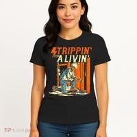 Stripping For A Living Electrician Work Electrical Worker Women's T-Shirt thumb 4
