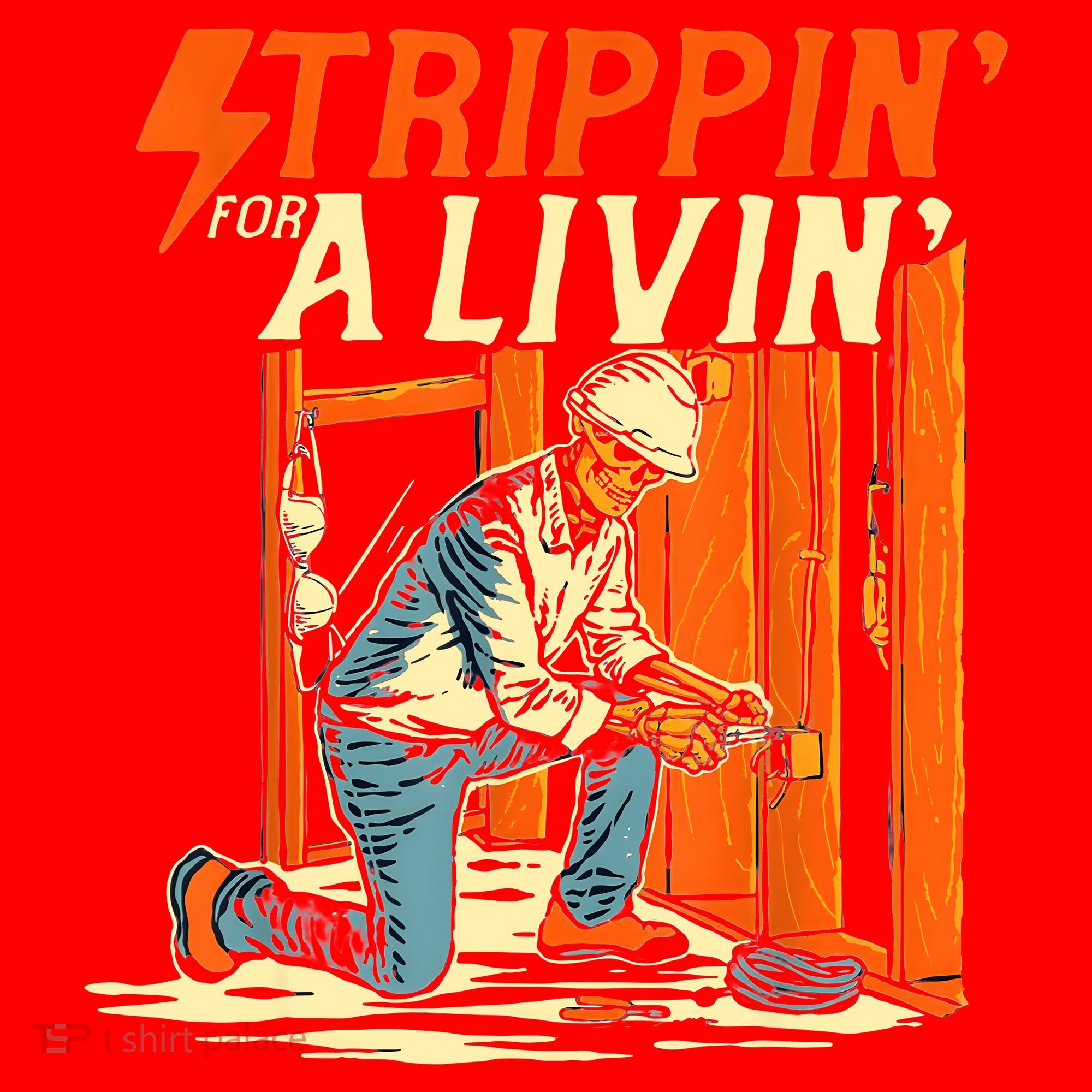 Stripping For A Living Electrician Work Electrical Worker Santa Hat
