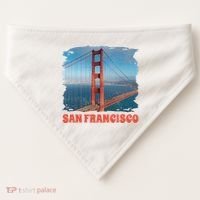 San Francisco Bridge USA-Made Doggie Bandana thumb 0