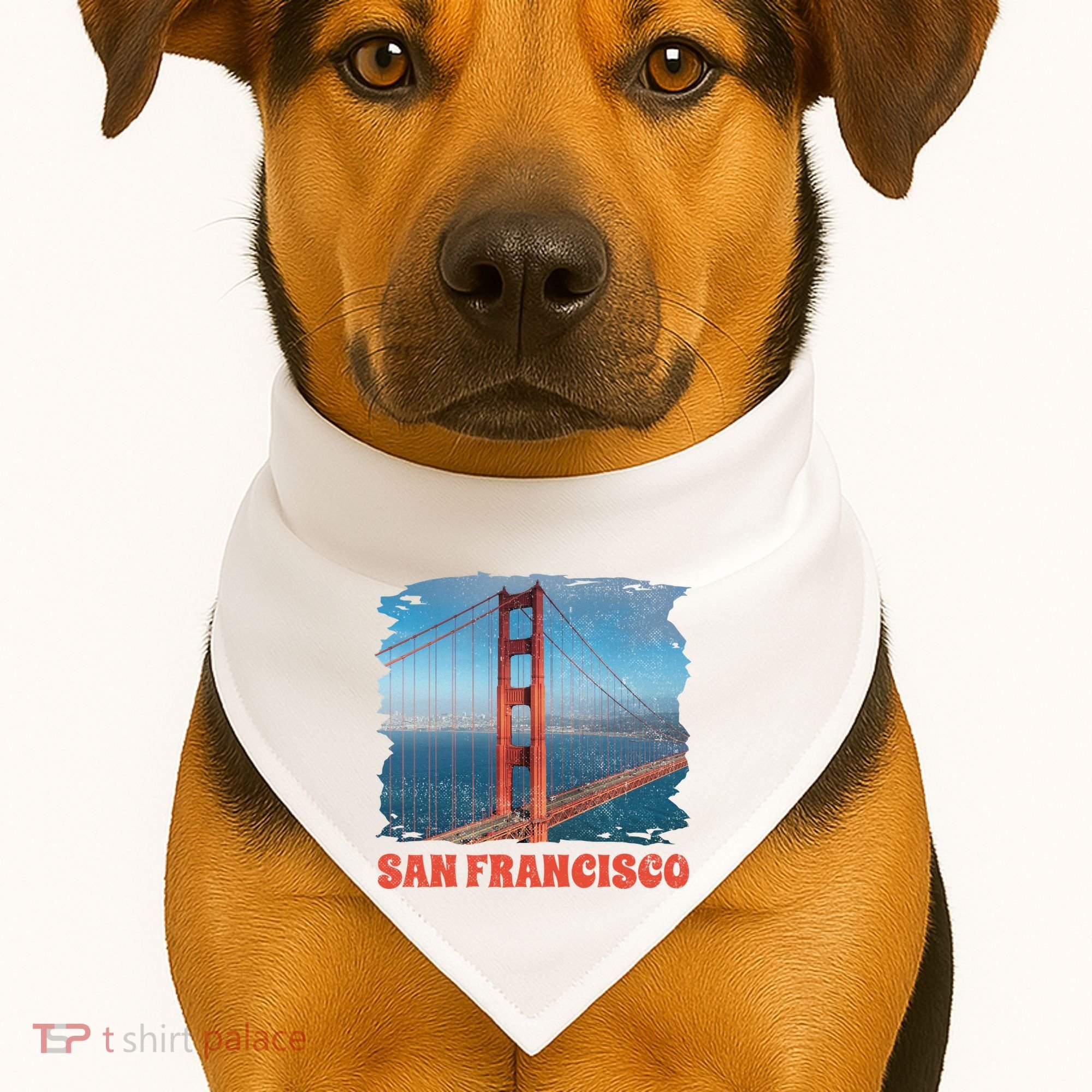 San Francisco Bridge USA-Made Doggie Bandana