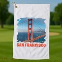 San Francisco Bridge Golf Towel thumb 1