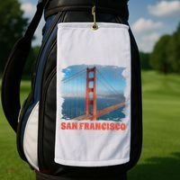 San Francisco Bridge Golf Towel thumb 2