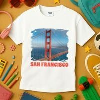 San Francisco Bridge Kids T-Shirt thumb 3