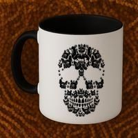 Skull French Bulldog Skeleton Halloween Costume Scary Gift Coffee Mug thumb 2