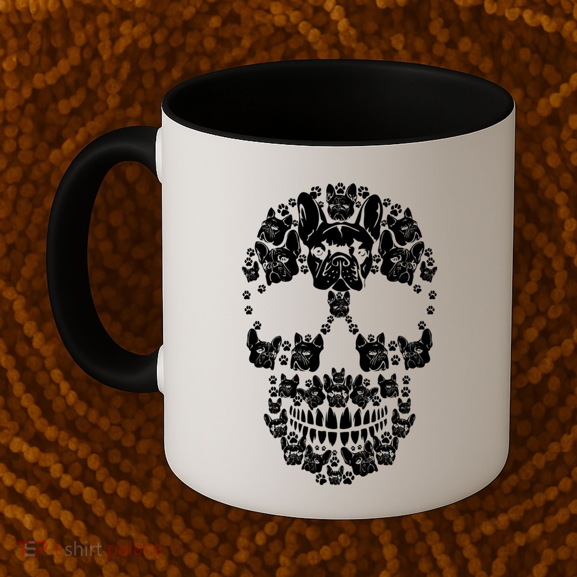 Skull French Bulldog Skeleton Halloween Costume Scary Gift Coffee Mug