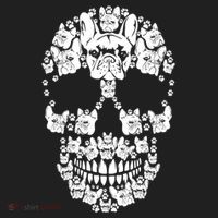 Skull French Bulldog Skeleton Halloween Costume Scary Gift Beanie thumb 2