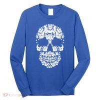Skull French Bulldog Skeleton Halloween Costume Scary Gift Long Sleeve Shirt thumb 0
