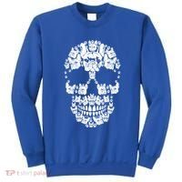 Skull French Bulldog Skeleton Halloween Costume Scary Gift Sweatshirt thumb 0