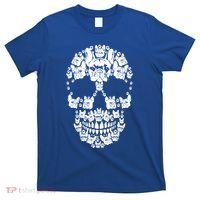 Skull French Bulldog Skeleton Halloween Costume Scary Gift T-Shirt thumb 0
