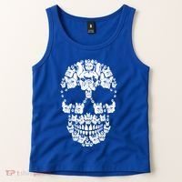 Skull French Bulldog Skeleton Halloween Costume Scary Gift Tank Top thumb 2