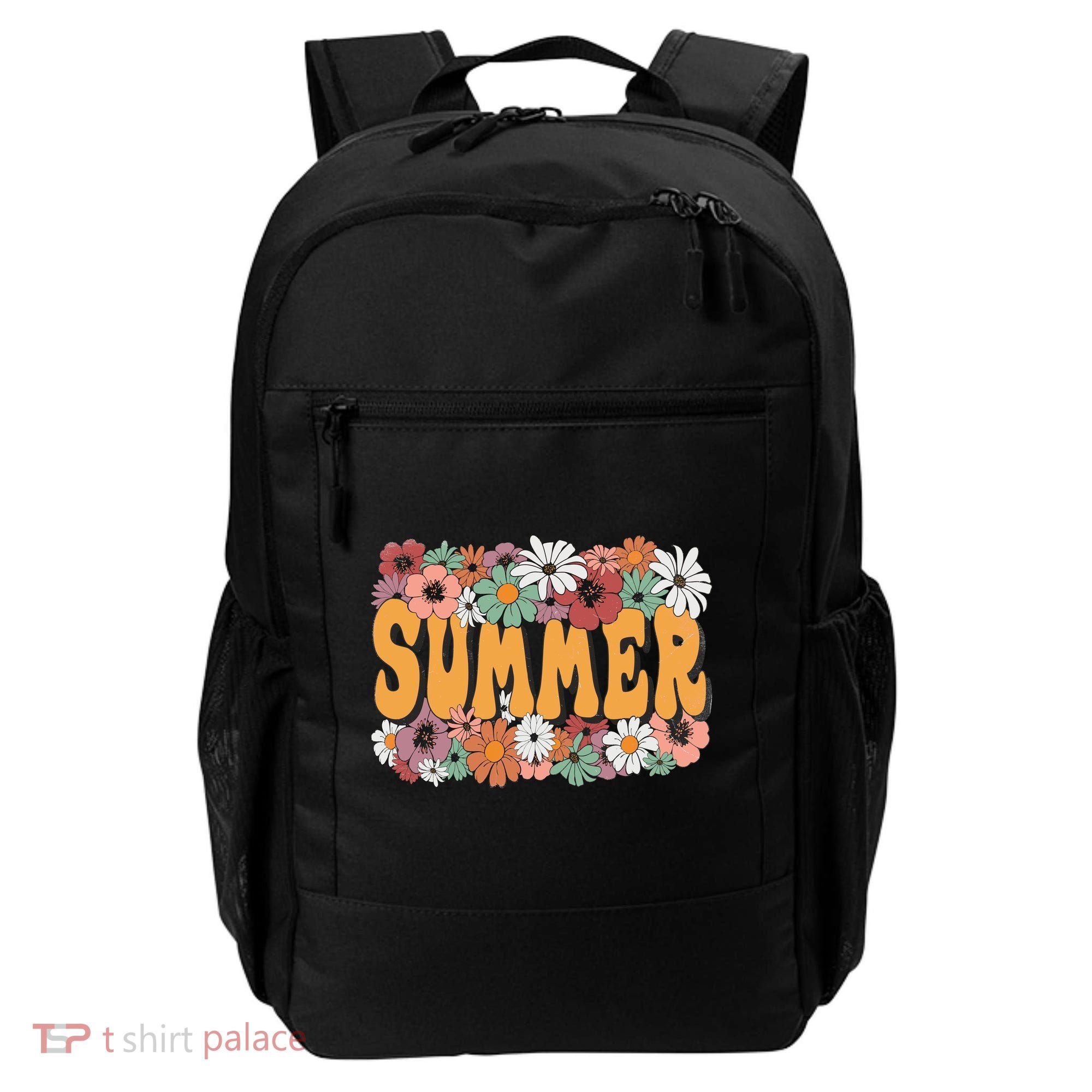 Summer Flowers Beautiful Summer Floral Retro Backpack