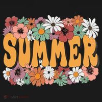 Summer Flowers Beautiful Summer Floral Retro Coaster thumb 2