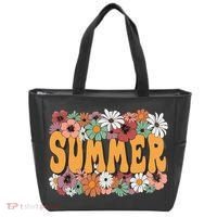 Summer Flowers Beautiful Summer Floral Retro Tote Bag thumb 0