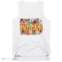 Summer Flowers Beautiful Summer Floral Retro Tank Top thumb 0
