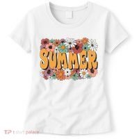 Summer Flowers Beautiful Summer Floral Retro Women's T-Shirt thumb 0