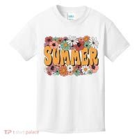 Summer Flowers Beautiful Summer Floral Retro Kids T-Shirt thumb 0