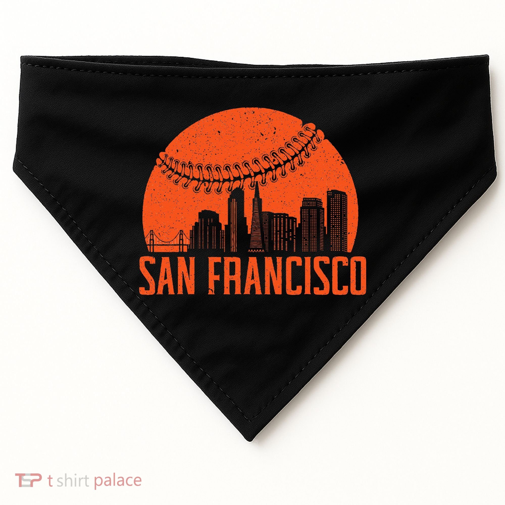 San Francisco Baseball Fan USA-Made Doggie Bandana