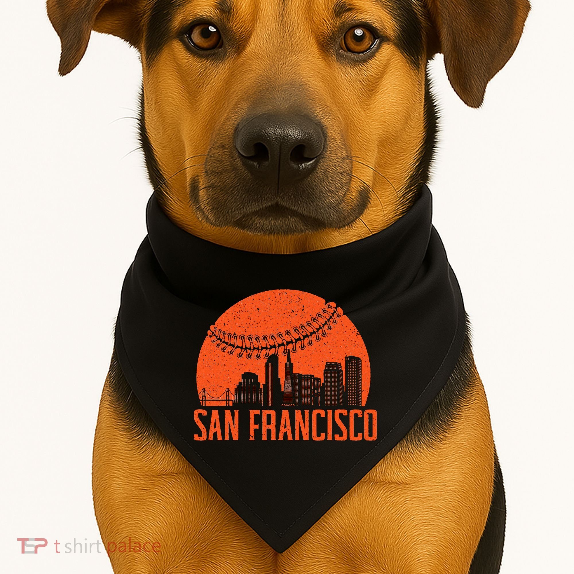 San Francisco Baseball Fan USA-Made Doggie Bandana