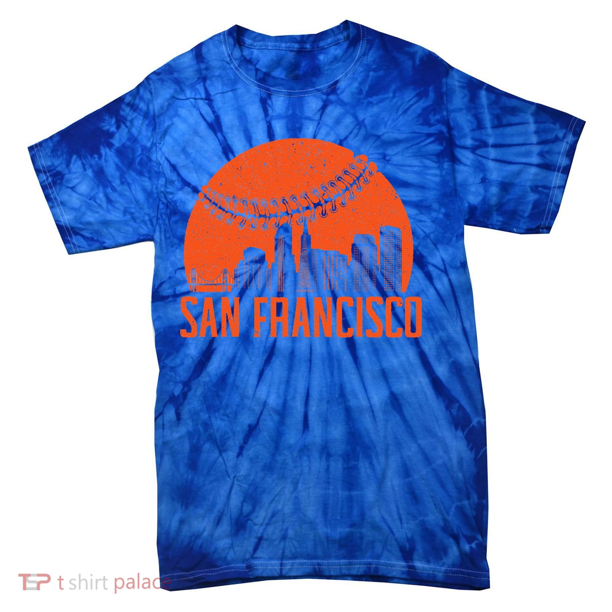 San Francisco Baseball Fan Tie-Dye T-Shirt