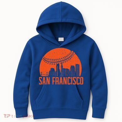 San Francisco Baseball Fan Kids Hoodie