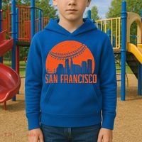 San Francisco Baseball Fan Kids Hoodie thumb 2