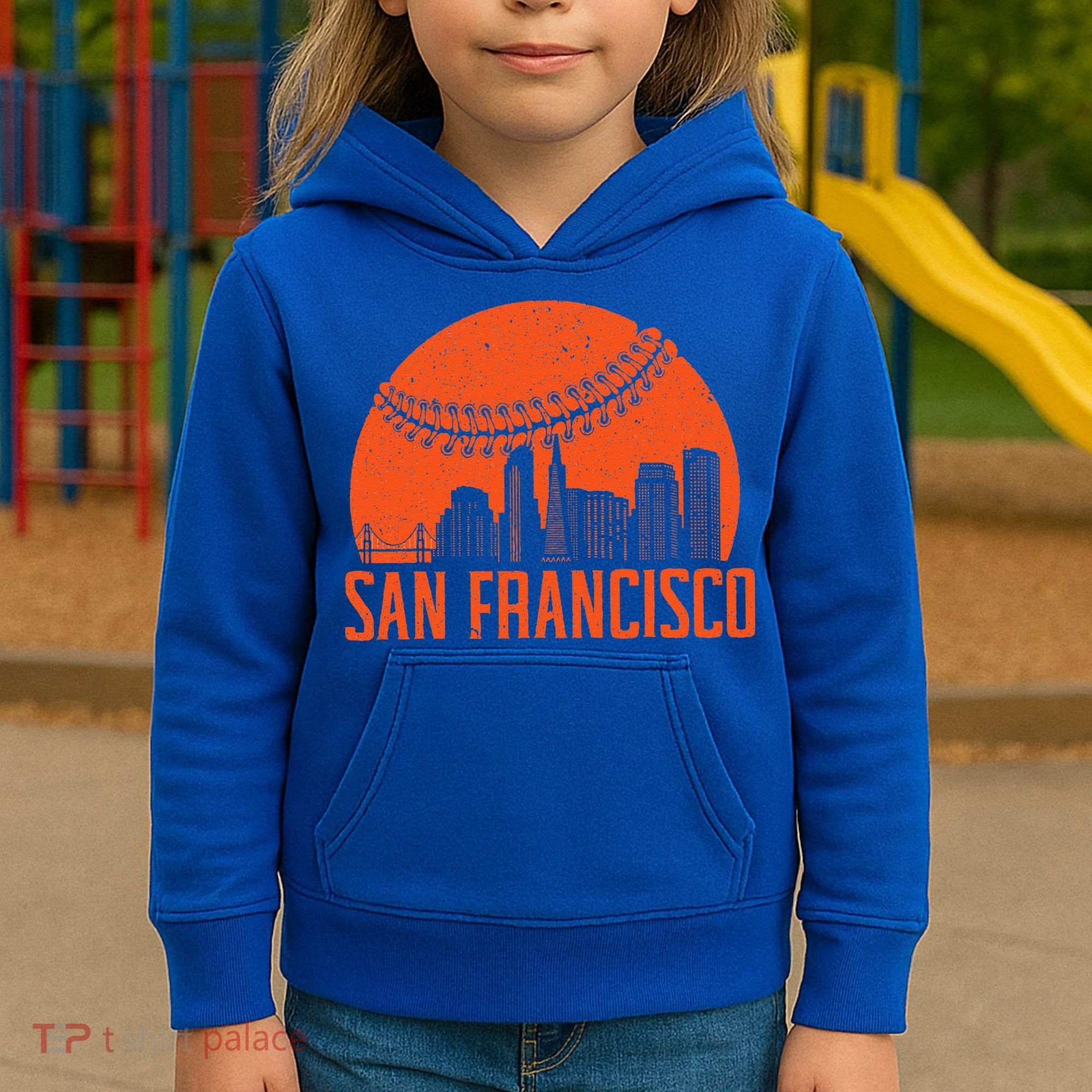 San Francisco Baseball Fan Kids Hoodie