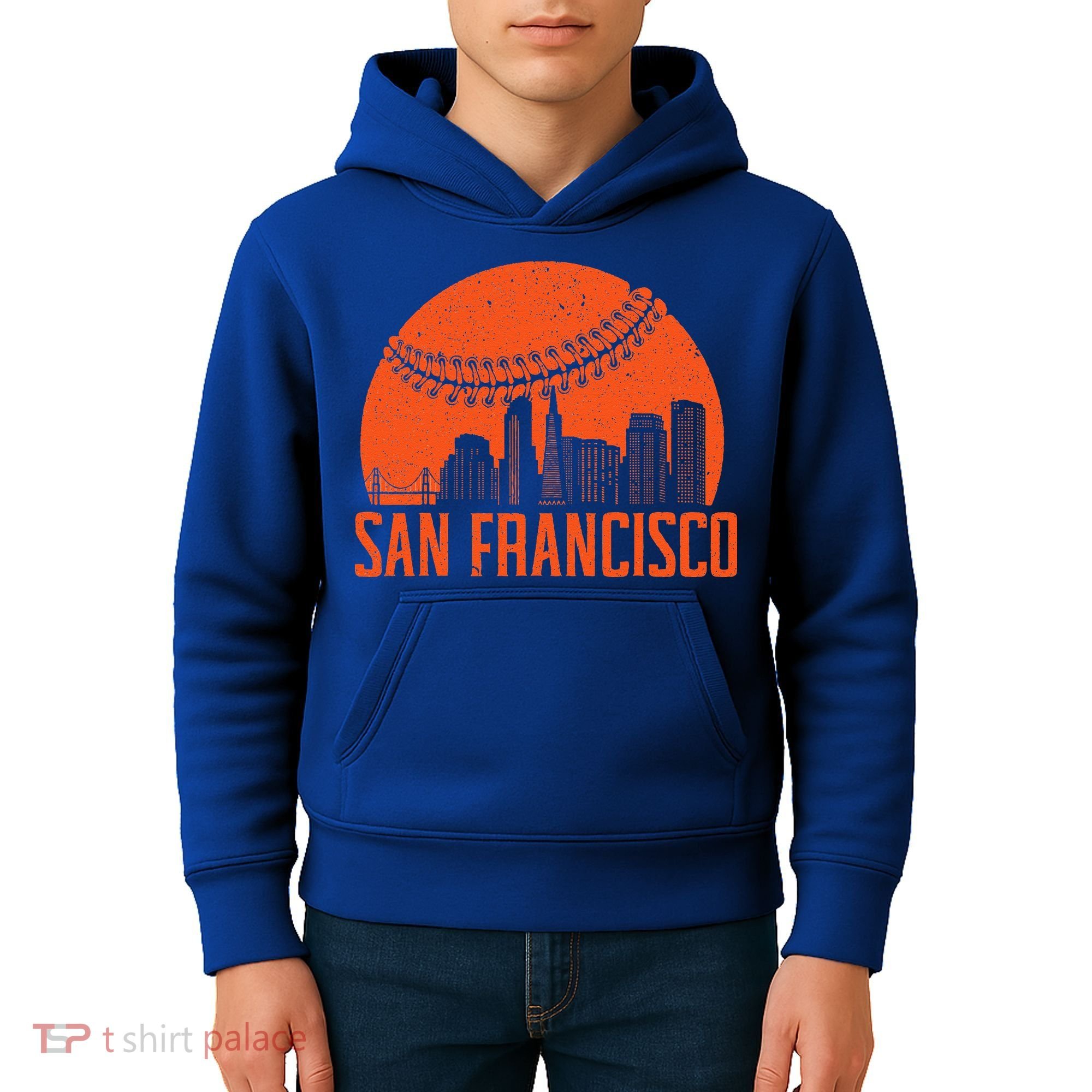 San Francisco Baseball Fan Kids Hoodie