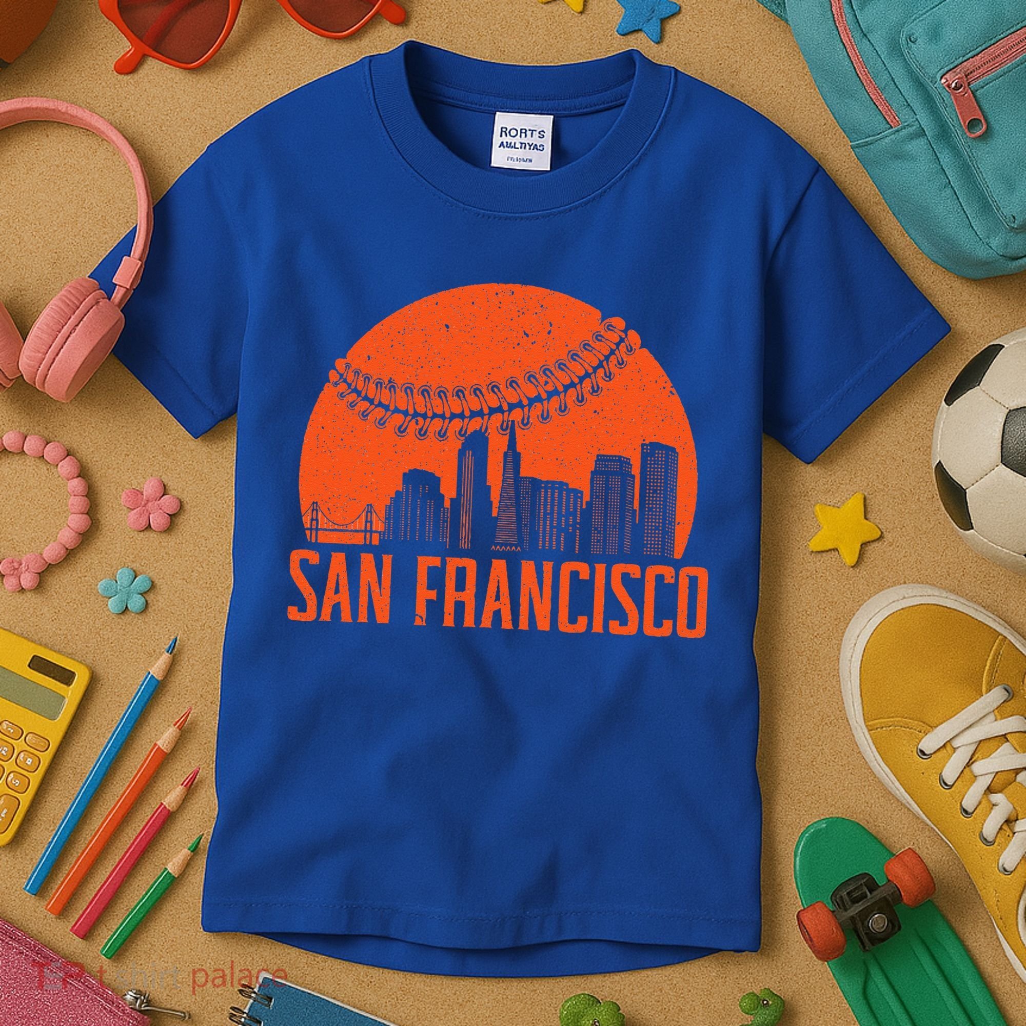 San Francisco Baseball Fan Kids T-Shirt