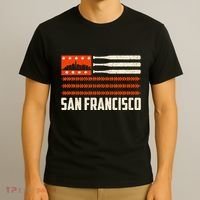 San Francisco Baseball Flag Patriotic Vintage T-Shirt thumb 3