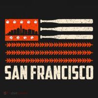San Francisco Baseball Flag Patriotic Vintage T-Shirt thumb 7