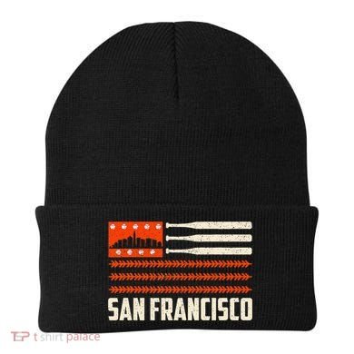 San Francisco Baseball Flag Patriotic Vintage Beanie