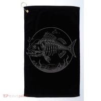 Skeleton Fish Bone Collectors Golf Towel thumb 0
