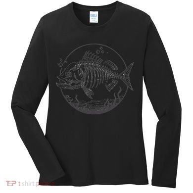Skeleton Fish Bone Collectors Women's Long Sleeve Shirt