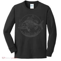 Skeleton Fish Bone Collectors Kids Long Sleeve Shirt thumb 0