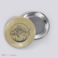 Skeleton Fish Bone Collectors Button thumb 0