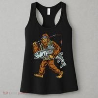 Striper Fishing Bigfoot Striped Bass Fishermen Women's Tank Top thumb 3