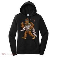 Sturgeon Fishing Bigfoot Fisher Gift Women's Hoodie thumb 0