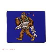 Sturgeon Fishing Bigfoot Fisher Gift Mousepad thumb 0