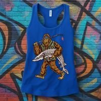 Sturgeon Fishing Bigfoot Fisher Gift Women's Tank Top thumb 3